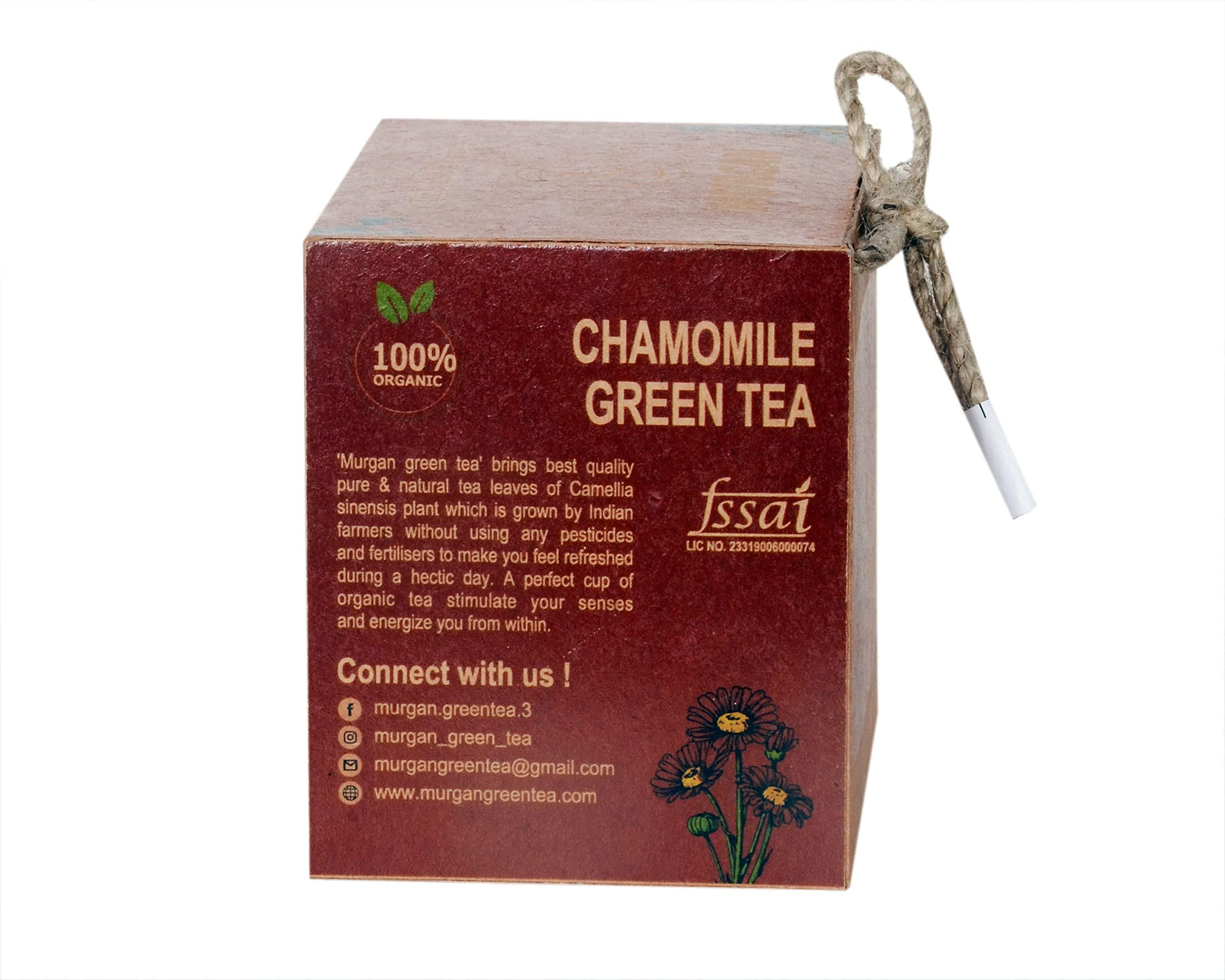 MURGAN MURGAN Combo of Chamomile Green Tea 40g(20N X 2) Box And Pouch 120g