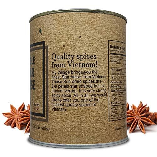 My Village My Village Star Anise | Chakri Phool | Illicium Verum | Anasa Puvvu | Natural Whole Spice | Aromatic | 110 gm
