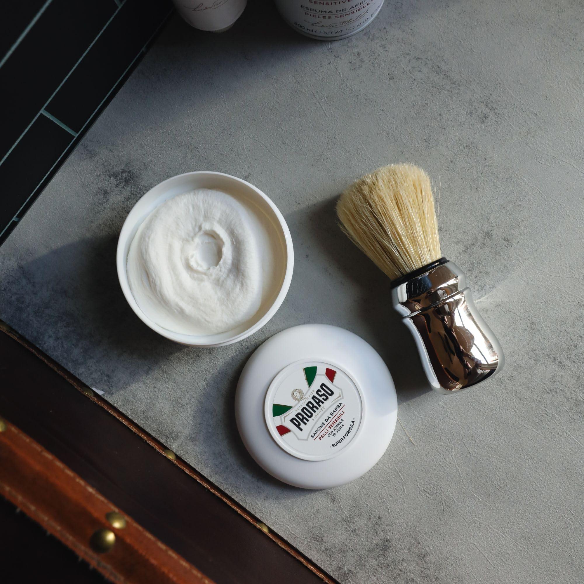 Proraso Sensitive Skin Anti-Irritation Shaving Soap With Green Tea and Oatmeal