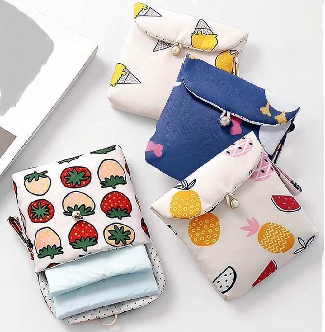 Swami Enterprise Swami Enterprise Sanitary Pad Pouch - First Period Kit (Pack of 2) Multi Color