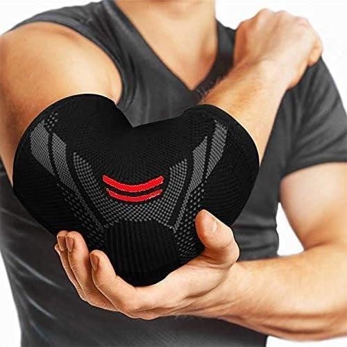 serveuttam serveuttam Nylon Elbow Support For Gym (1 Pc) - Elbow Brace For Men Women Workout | Elbow Compression Sleeves For Tendonitis Pain Relief, Tennis, Volleyball, Cricket - Elbow Pain (Robotic Red, M)