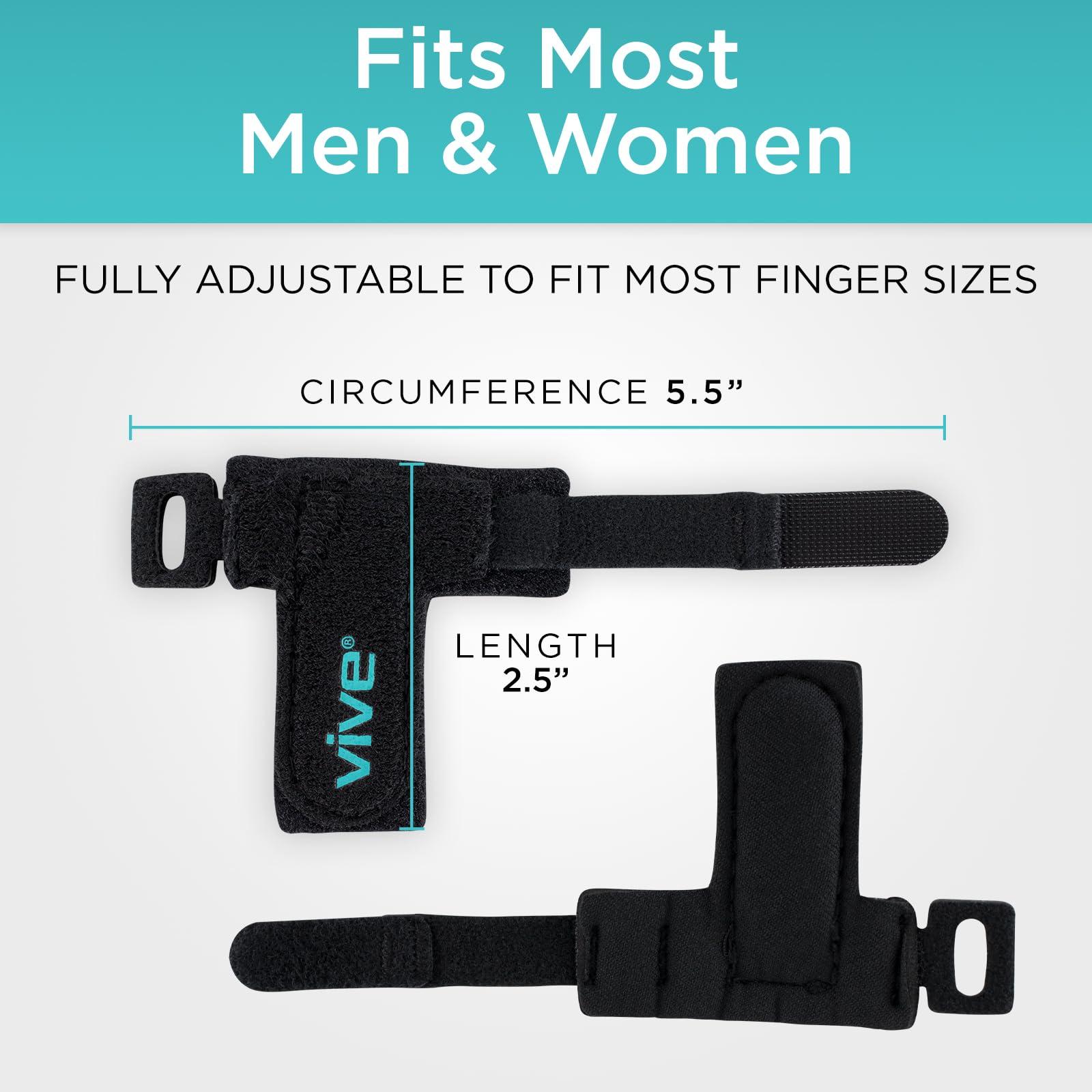 Vive Trigger Finger Splint by Vive - Support Brace for Straightening Curved, Bent, Locked & Stenosing Tenosynovitis Hands - Tendon Release & Pain Relief