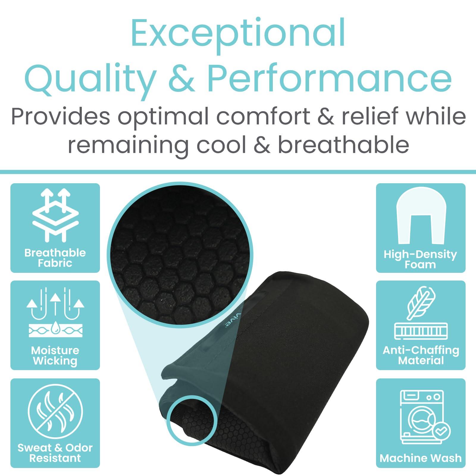 VIVE Walker Padded Hand Grip Covers by Vive - Soft Cushion Padding Medical Accessories for Folding Rolling Walker, Rollator Handle, Senior, Elderly Grippers - Crutch Handle Pads - Mobility.