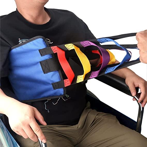 Dhadh Dhadh Patient Lift Belt Assistance Belt with 5 Colors Handles(73Inch), Non-Slip Transfer Belt, for Medical Lifting Assistance, Gait Belts for Physical Therapy