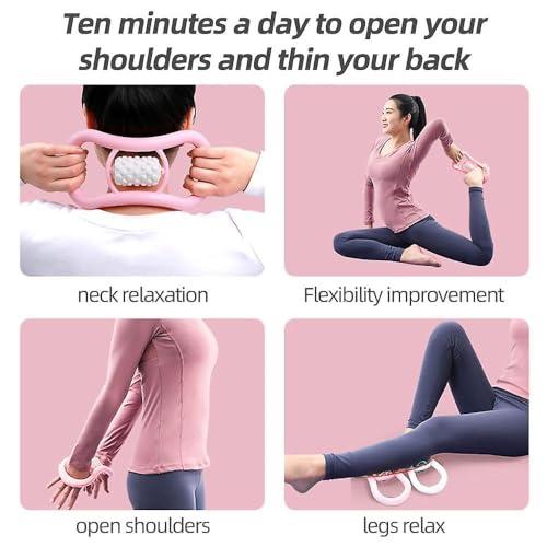 kriya KRIYA Yoga Ring Massage Manual Massager Open Shoulders Beautiful Back Equipment Thin Shoulders Massager for Athletes, Yoga, Physical Therapy, Recovery