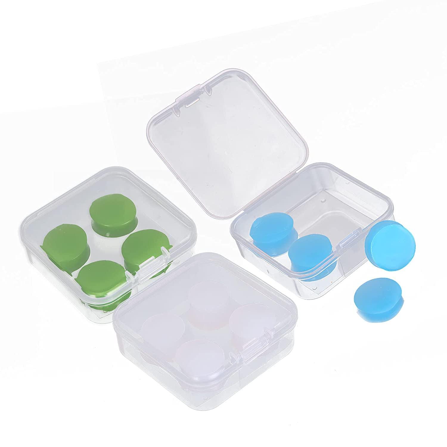 James 6 Pairs Ear Plugs for Sleeping Soft Reusable Moldable Silicone Earplugs Waterproof Swimming Earplugs Noise Cancelling Ear Plugs for Adults Kids Ear Plugs for Swimming Sleeping Snoring Studying