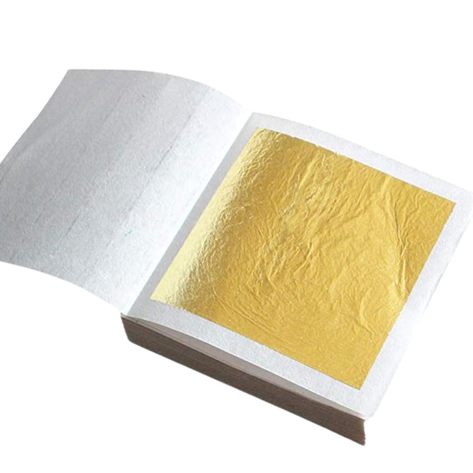 ROYAL HIND RAJASTHAN WARAQ ROYAL HIND RAJASTHAN WARAQ Gold Vark for Sweets - Gold Edible Finest Gold Leaves (5Inch*3 Inch-4 sheets)