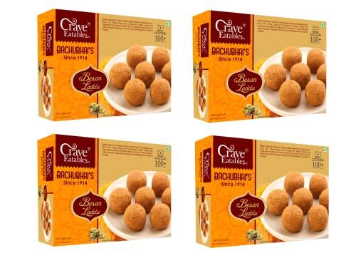 Crave Eatables Crave Eatables Bachubhai's Besan Laddu 200g (Pack of 200g × 4)