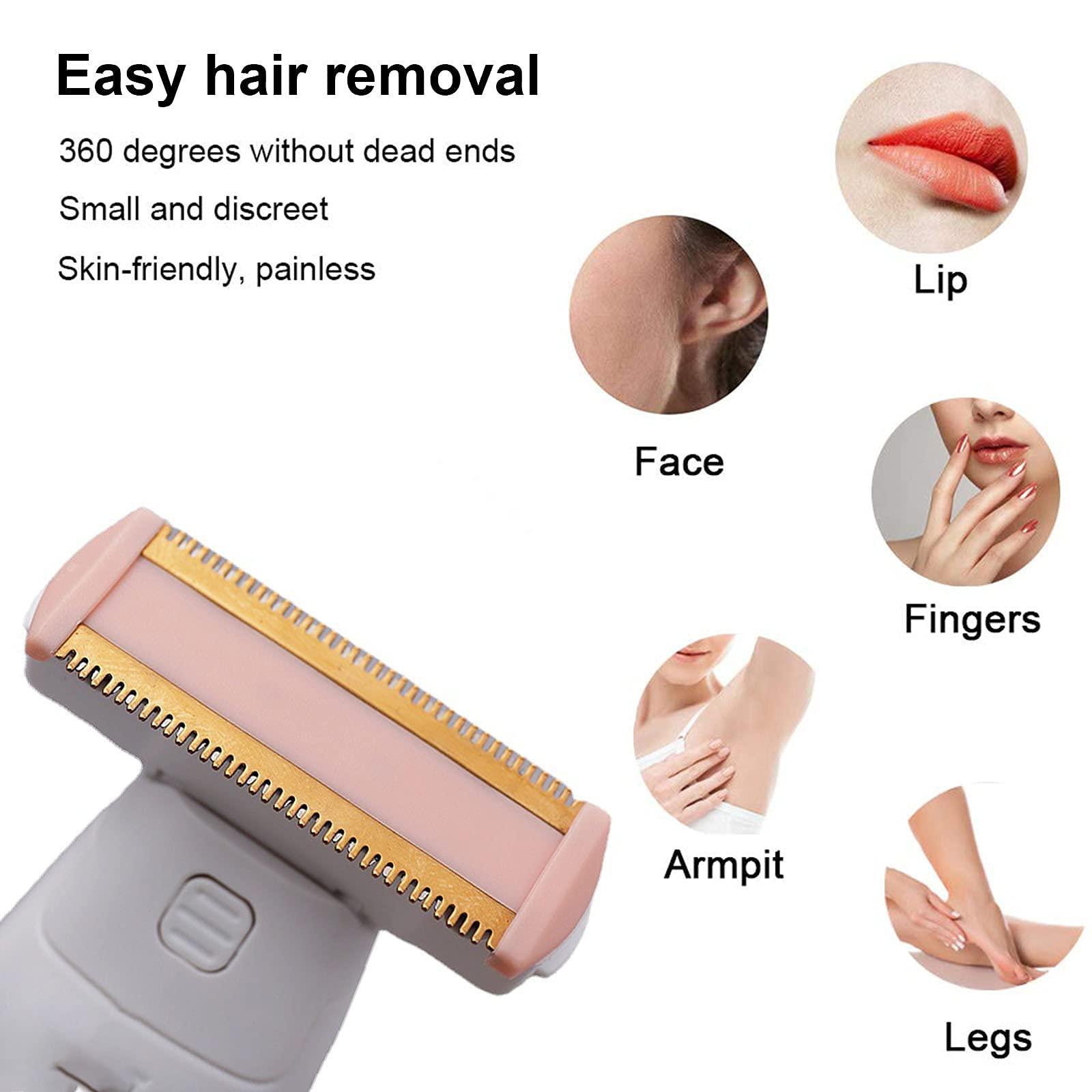 LinMei Women Shaver Replacement Heads and Trimmer USB Charging Cable Compatible with Finishing Touch Flawless Body Rechargeable Ladies Shaver with 2 Cleaning Brushes