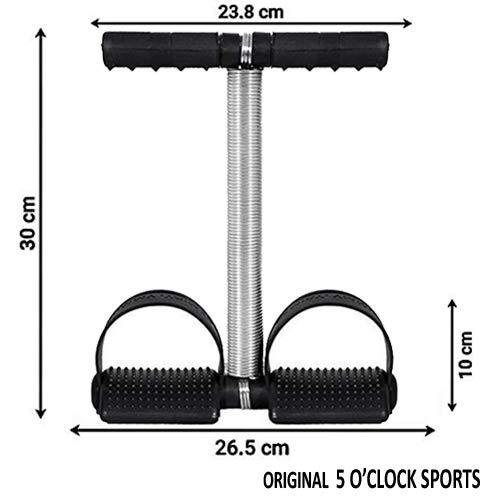 5 O'Clock Sports 5 O'CLOCK SPORTS Combo of 3 Single Spring Tummy Trimmer with Tummy Twister and Ab Roller for Men and Women (Multicolor)