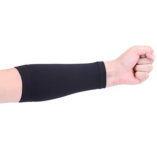 SIXMT 1Pcs Black/Skin Color Forearm Tattoo Cover Up Bands Compression Sleeves (XL, Black)