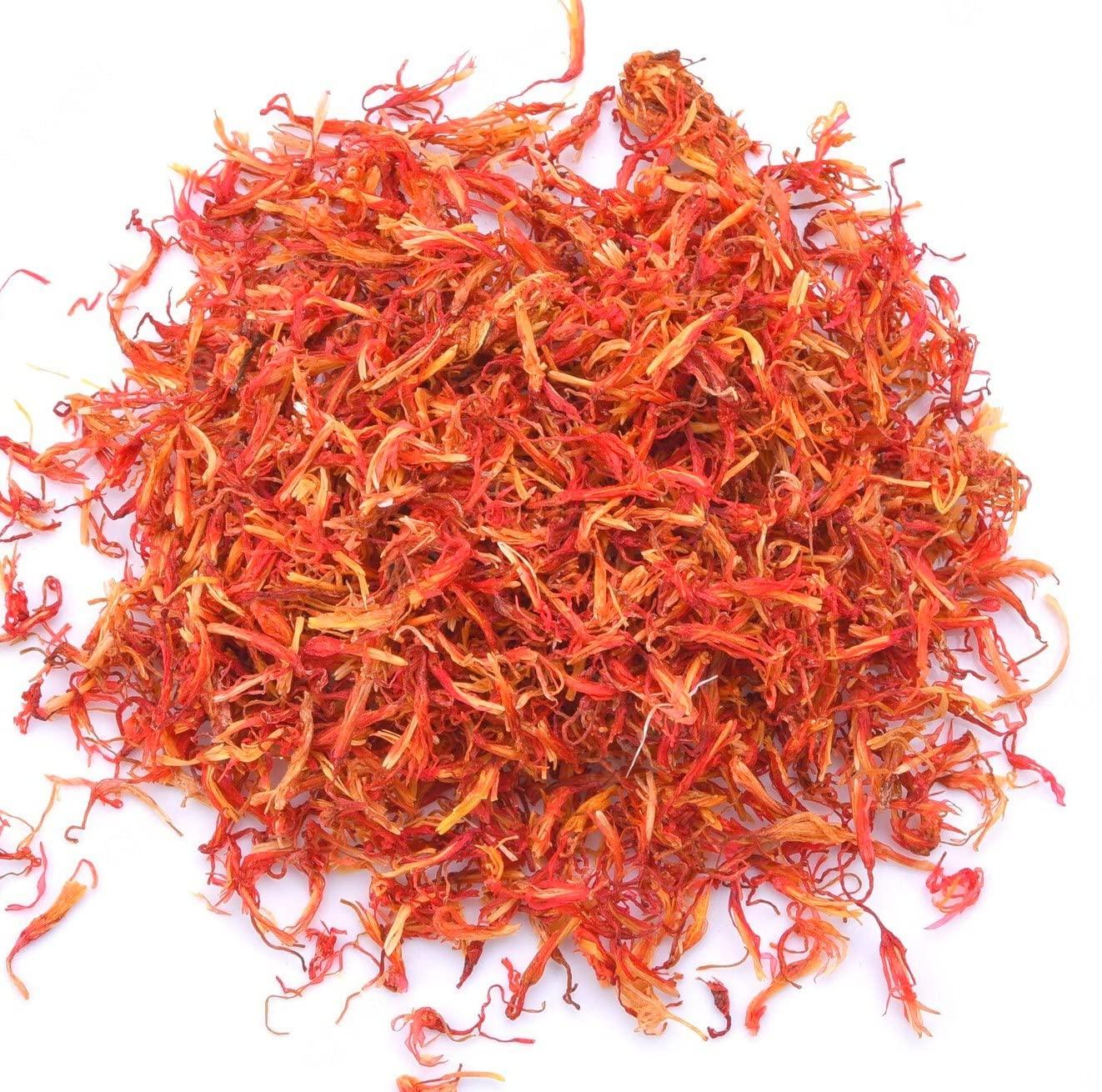 A D FOOD & HERBS A D Food & Herbs Organic Dried Safflower Flower/Petals Kusum ke phool Aromatic Edible for Homemade Lattes, Tea Blends, Bath Salts, Gifts, Crafts 50 Gms