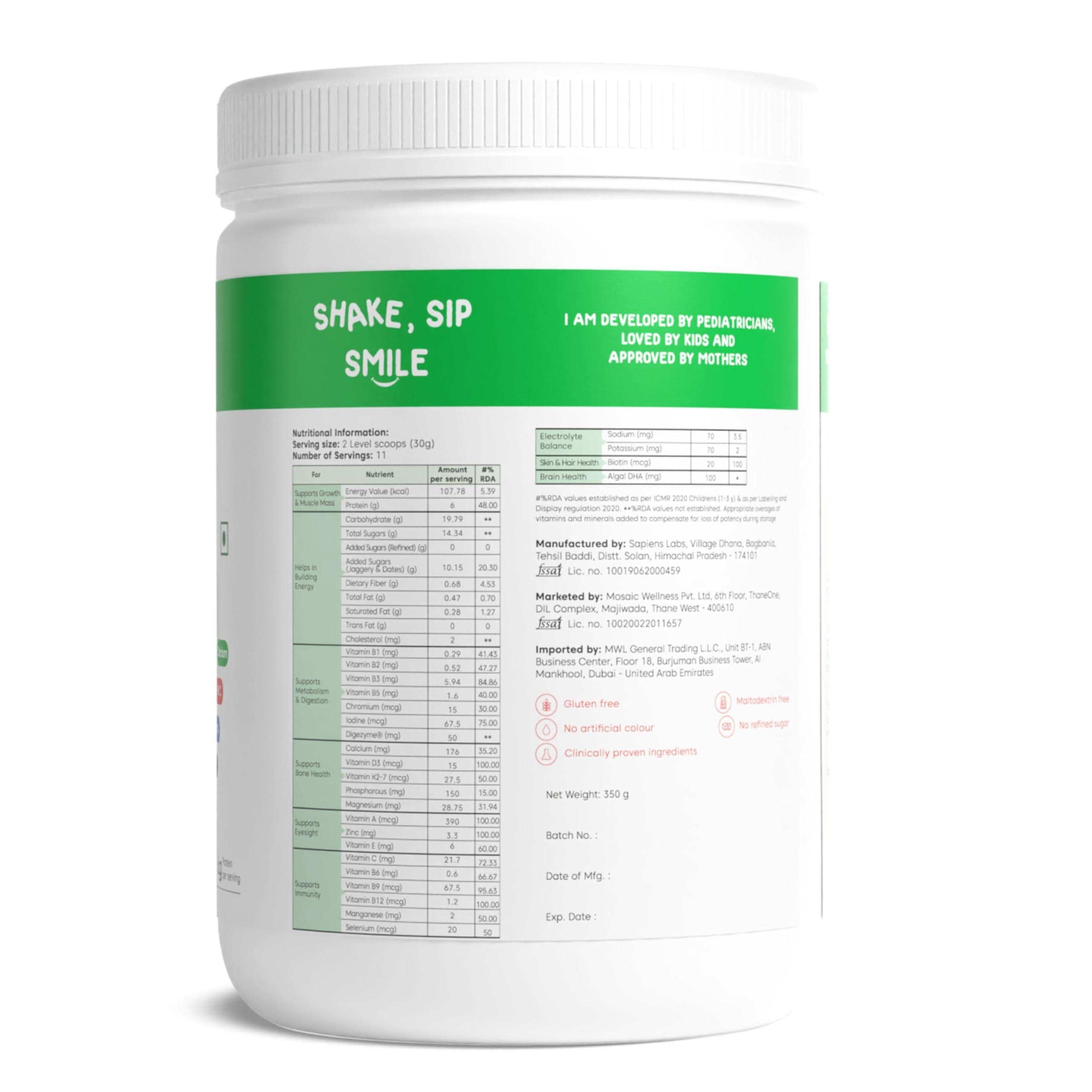 Little Joys Little Joys Nutrimix Nutrition Powder 350g | 2-6 Years | No Refined Sugar | Supports Healthy Growth & Boosts Immunity | With Ragi, Bajra, Almonds & Oats | Vanilla Flavour