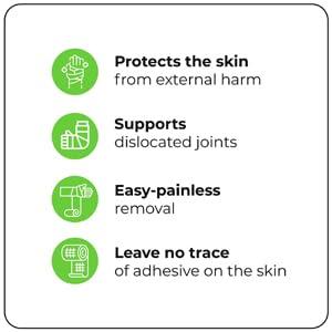 NUVO MEDSURG NUVO MEDSURG Sterile Elastic Adhesive Bandage 10 Cm X 4 M (Pack Of 3)