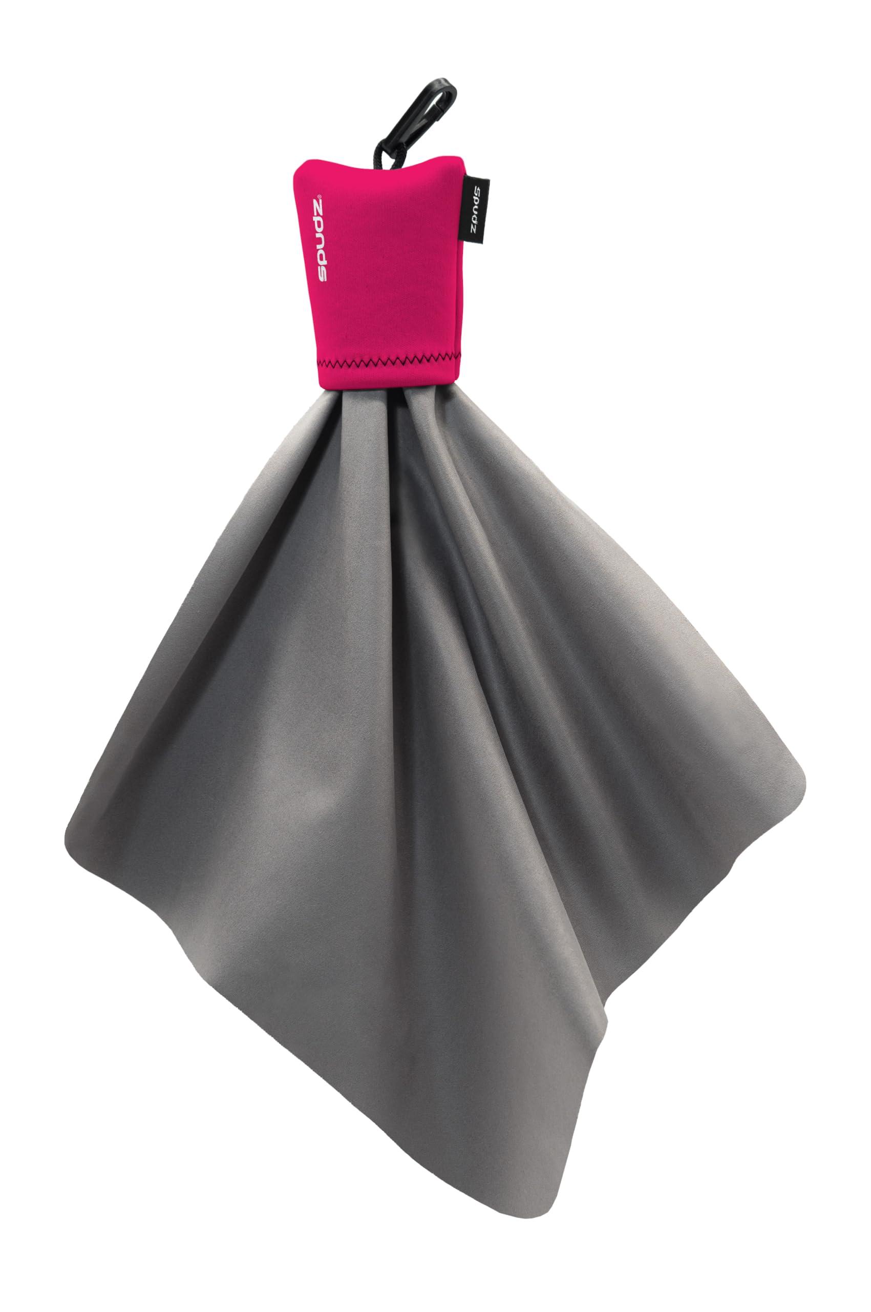 SPUDZ SPUDZ Classic | Microfiber Cloth Screen Cleaner and Lens Cleaner | Hot Pink | 10 x 10 Inches