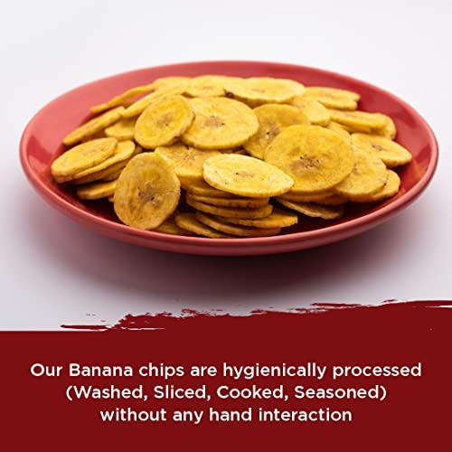 a-1 Chips a-1 Chips Ultra Thin Kerala Banana Chips - Pack of 3, 250g - Made with Pure Coconut Oil and Banana - 100% Authentic Nendran Banana Kerela Chips (Pack of 3 x 250g)