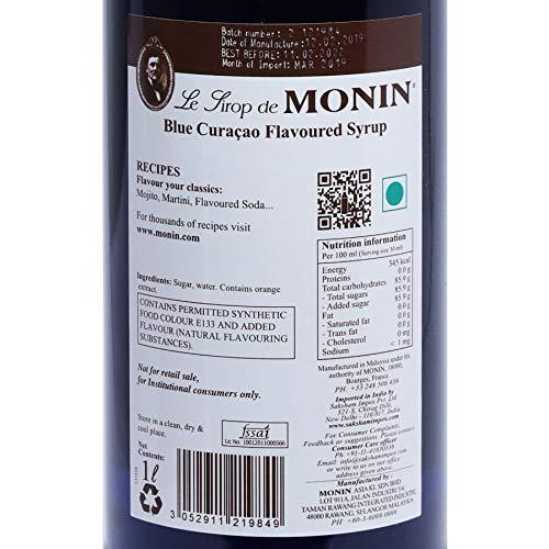 Monin Monin Curacao Blue Syrup - 1L