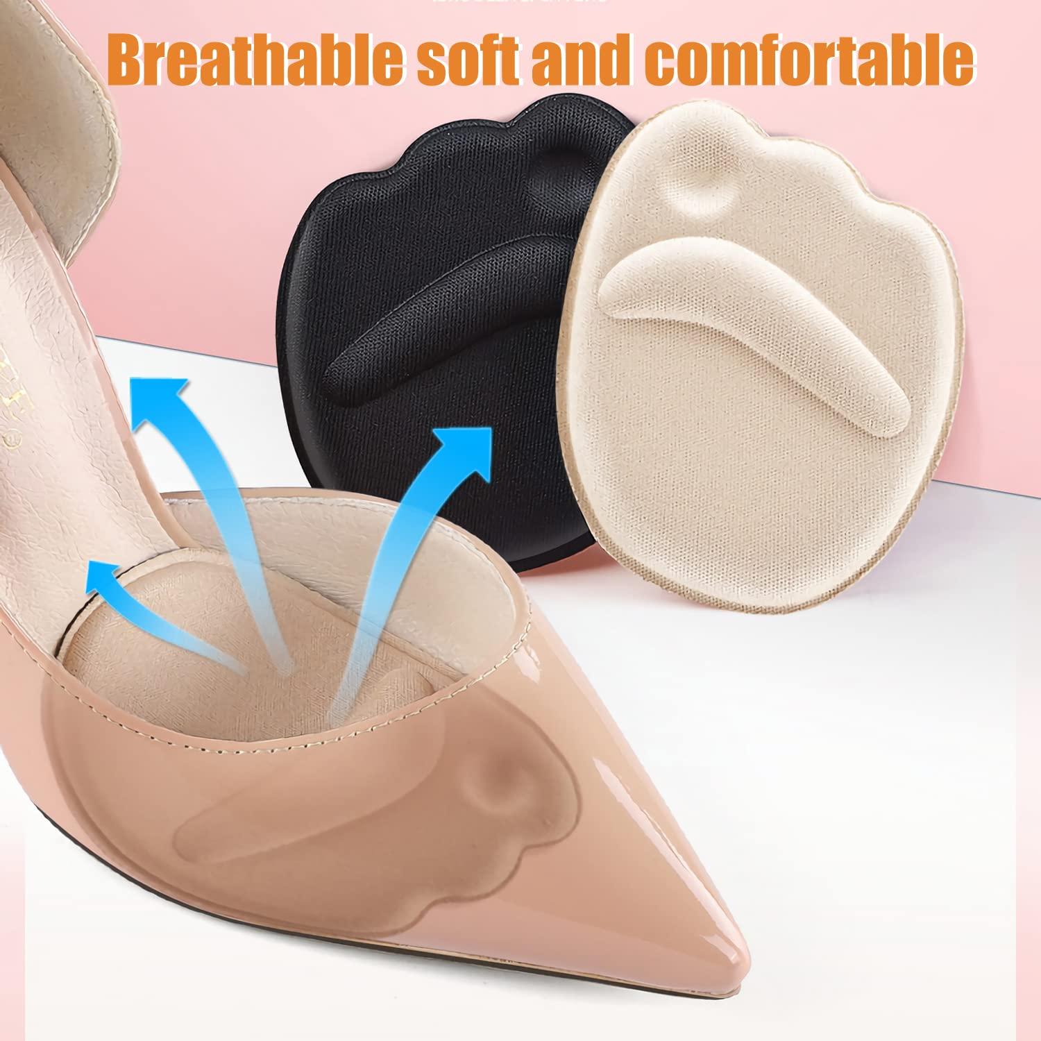 LHHXX33 16 Pairs Shoe Filler Heel Inserts for Women , Shoes Too Big Inserts Heel Pads, Shoe Inserts for Women Includes Heel Cushions for Back of Heel Adjustable Toe Filler Inserts Heel Grips
