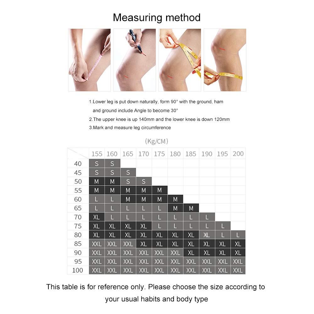 Decdeal Decdeal 1PC Knee Support Professional Protectives Sports Knee Pad Breathable Bandage Black+Grey XL