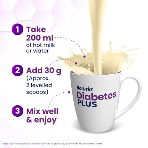 Horlicks Horlicks Diabetes Plus, Vanilla, 200G, Powder | Helps Manage Blood Sugar From Day 1