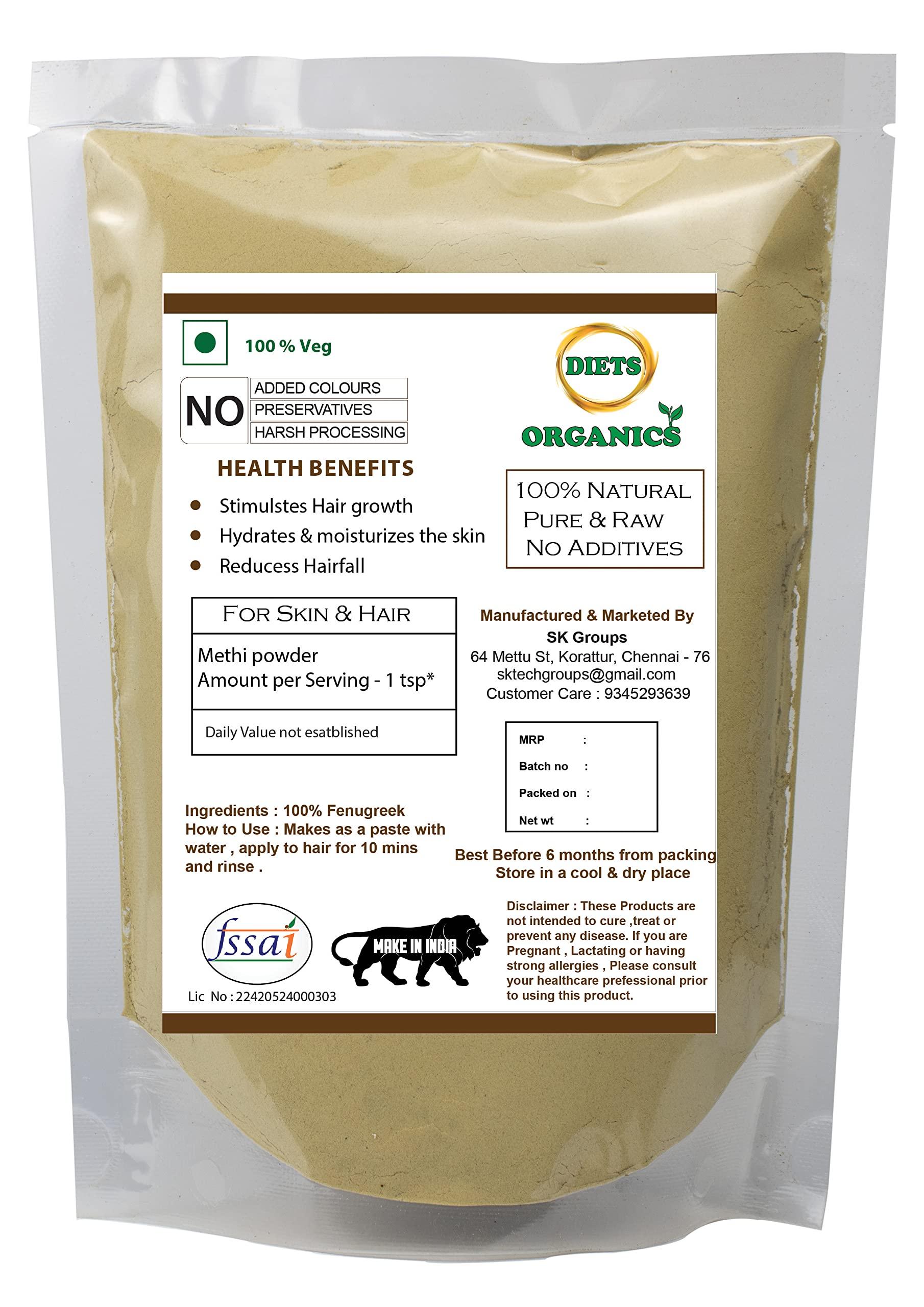 DIETS ORGANICS Diets Organics Vendhayam | Methi | Uluva | Menthya Powder| Fenugreek powder -50 G pack of 1