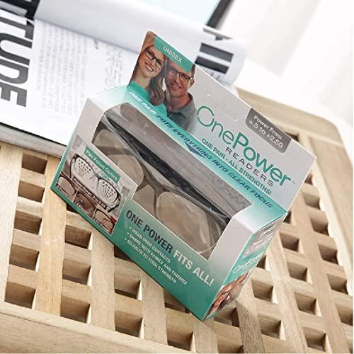 Nathgra Nathgra 1 PCS Power Readers Auto Focus Reading Glasses, Computer Screens Unisex Adjustable Eye Glasses, Flex Focus Auto Adjusting Optic for Women and Men Magnifying Readers.(BLACK)