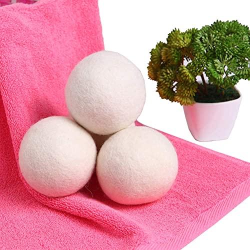 Generic ZUNASIKA Wool Dryer Balls 6 Pack, Wool Organic Fabric Softener Laundry Balls, Hypoallergenic Baby Safe & Unscented, Chemical Free to Reduce Wrinkles & Static Cling, Shorten Drying Time (4)