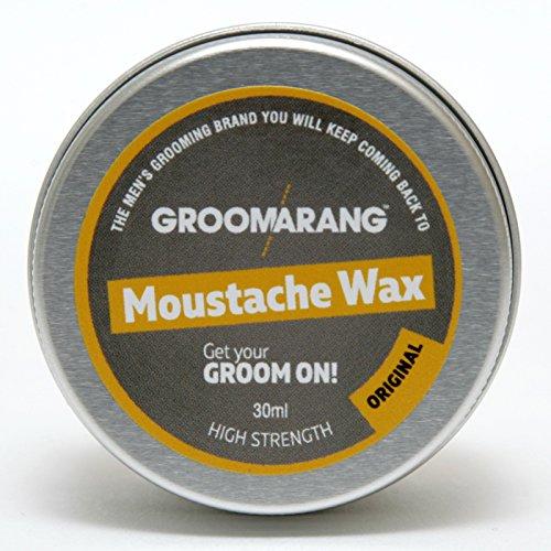 Groomarang Groomarang Moustache & Beard Wax Extra Strong Original 100% Natural Hair Care Organic & Vegan 30ml (medium)