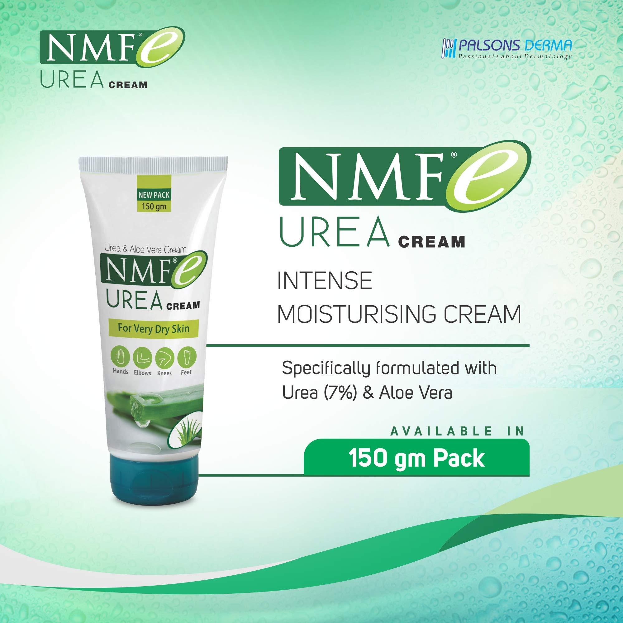 NMFe UREA CREAM NMFe Urea Cream 150 gm For Intense Moisturisation with Urea 7% & Aloe vera for thick and dry skin | Truly the Healing Moisturiser | For very dry skin | Takes care of cracked heels & Fissure feet effectively