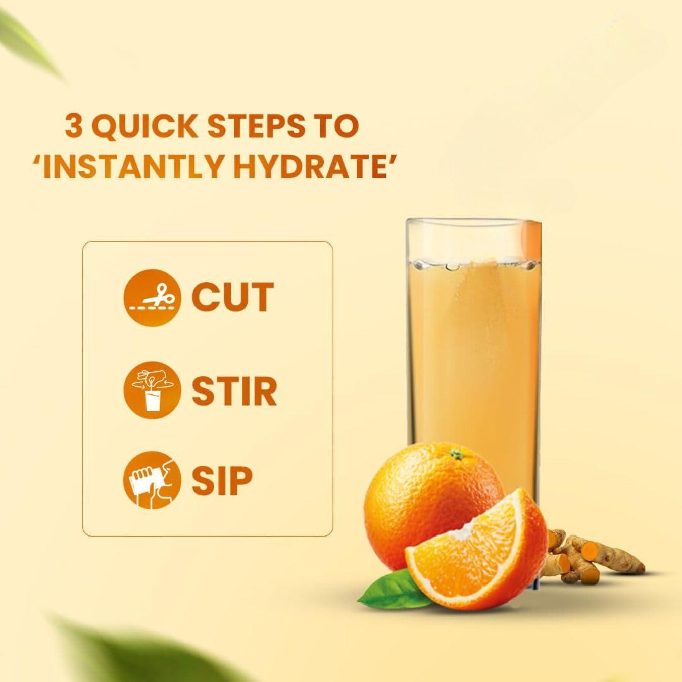 YESHVI NATURAL Yeshvi NATURAL Orange & Nimbu Pani Powder, Instant Drink Mix, Lemon Sharbat & Orange juice, Juice Drink Powder Any Time drink Of The Day, 200g