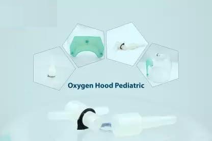 Mowell Mowell Oxygen Hood for children and new born baby with adjustable silicon neck sheet for proper supply of oxygen