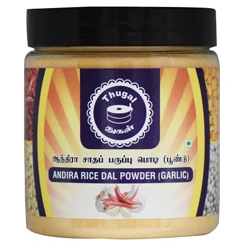 Thugal Thugal Andhra Rice Dal Powder (Garlic)/ Gun Powder/ Traditional Preparation/ 200gms/ Spice: Medium; Texture: Fine Grind/ Pet Jar