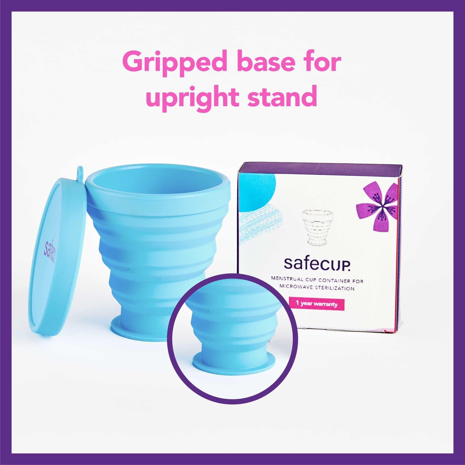 Safecup Safecup Menstrual Cup Microwave Sterilizer|Collapsible Cup|Last For 10 Years|5 Colours Choice|Clean Your Cup Easily (Sunny Yellow),1 Count