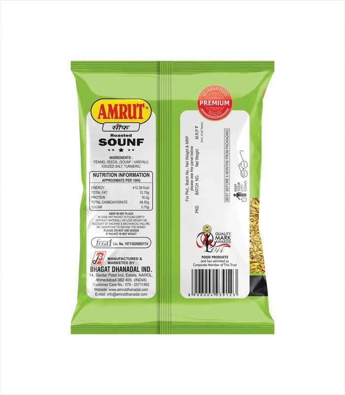 AMRUT AMRUT Combo Of Rajwadi Alsi, Dal, Saunf Mukhwas, (200gm X 4 = 800g) (Pack Of 4) / Salty Coriander Seeds, Digestive Crunchy and Tasty Mouth Freshener Traditional Mukhwas Ready To Eat