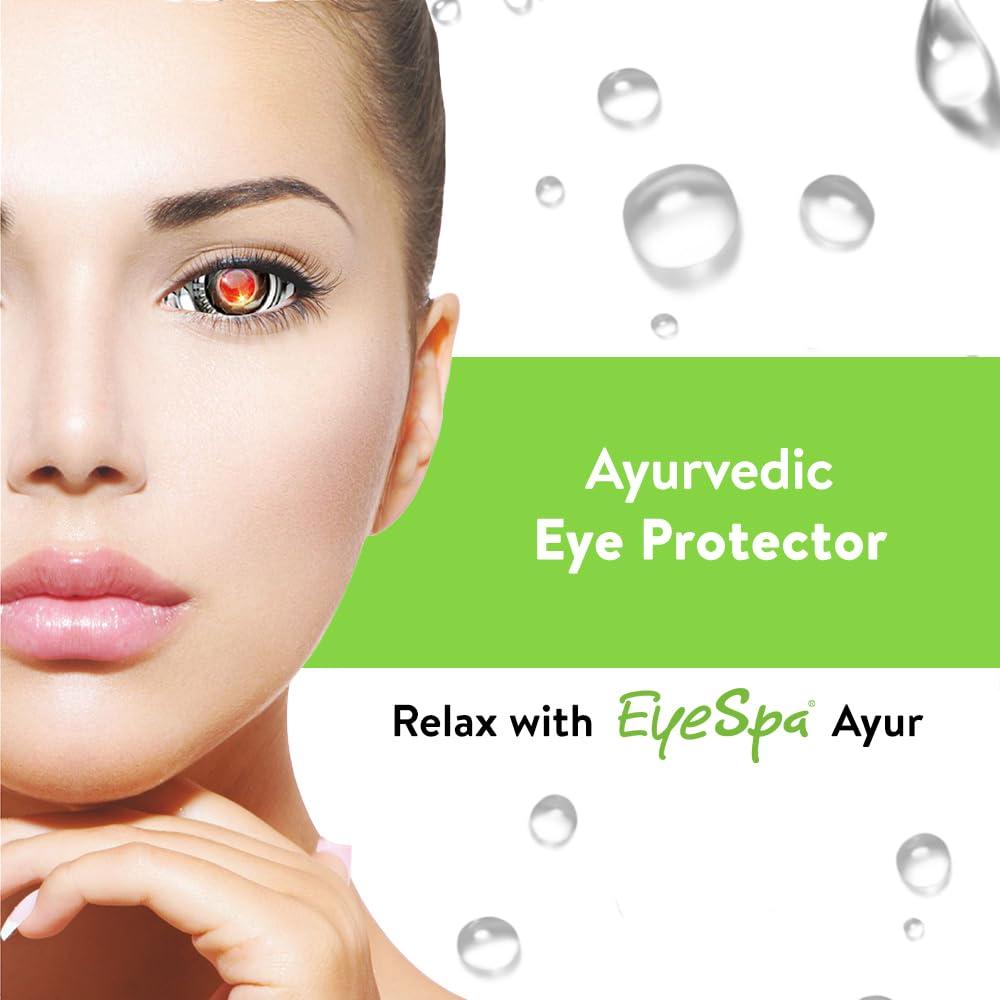 Eyespa EyeSpa Ayur - Ayurvedic Eye Drop | Relieves Dryness, Redness, Itching, Cooling | daily-use Eye Drop with Triphala, Rose water, Bhringaraj, Honey | 10ML (Pack of 4)