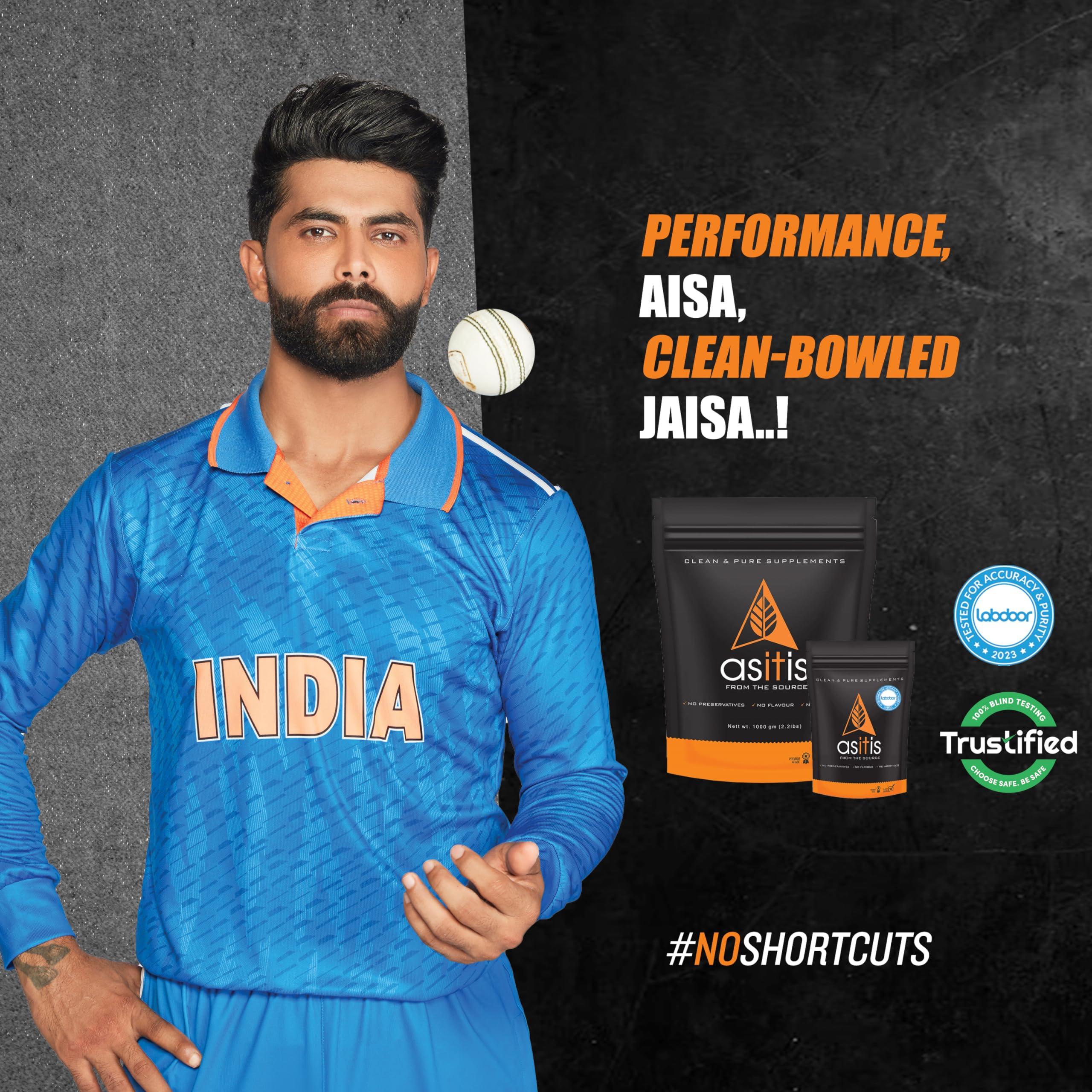 Asitis Nutrition AS-IT-IS Nutrition Whey Protein Isolate | Unflavoured (Whey protein Isolate 1kg + Creatine 100gms) | Combo pack