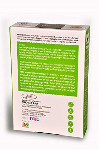 NaturPro Gluten Free Garlic Naan Premix 200 gm x 2 (Garlic Optional)