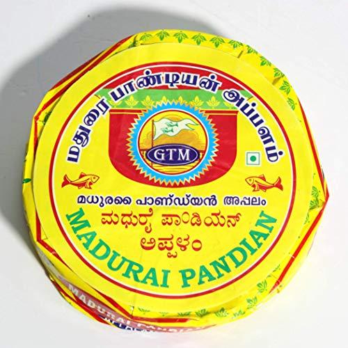 Madurai Pandian Madurai Pandian Plain Flavor South Indian Papad - Pack of 4 x 100gm (400 gm)