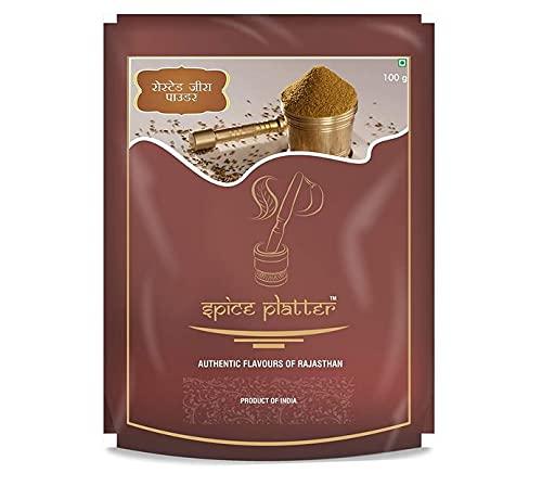 Spice Platter Spice Platter Bhuna Jeera Powder, Roasted Cumin Powder, Roasted Jeera Powder- Coarse Ground Pure Cumin Powder - 800g (400g * 2)
