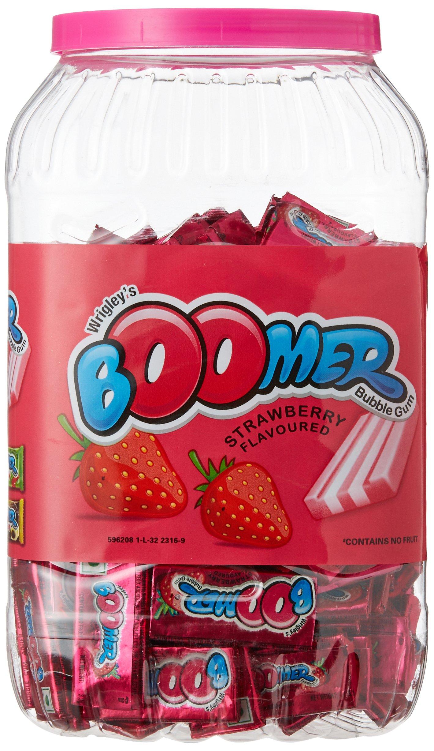 Wrigley's Wrigley's Boomer Strawberry Flavoured Bubble Gum, 510g (150 Pieces)