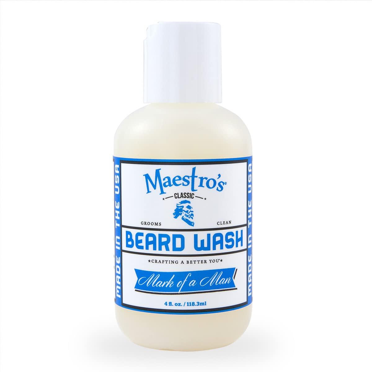 Maestro\'s Classic Maestro\'s Classic Mark of a Man Beard Wash, 4 Ounce