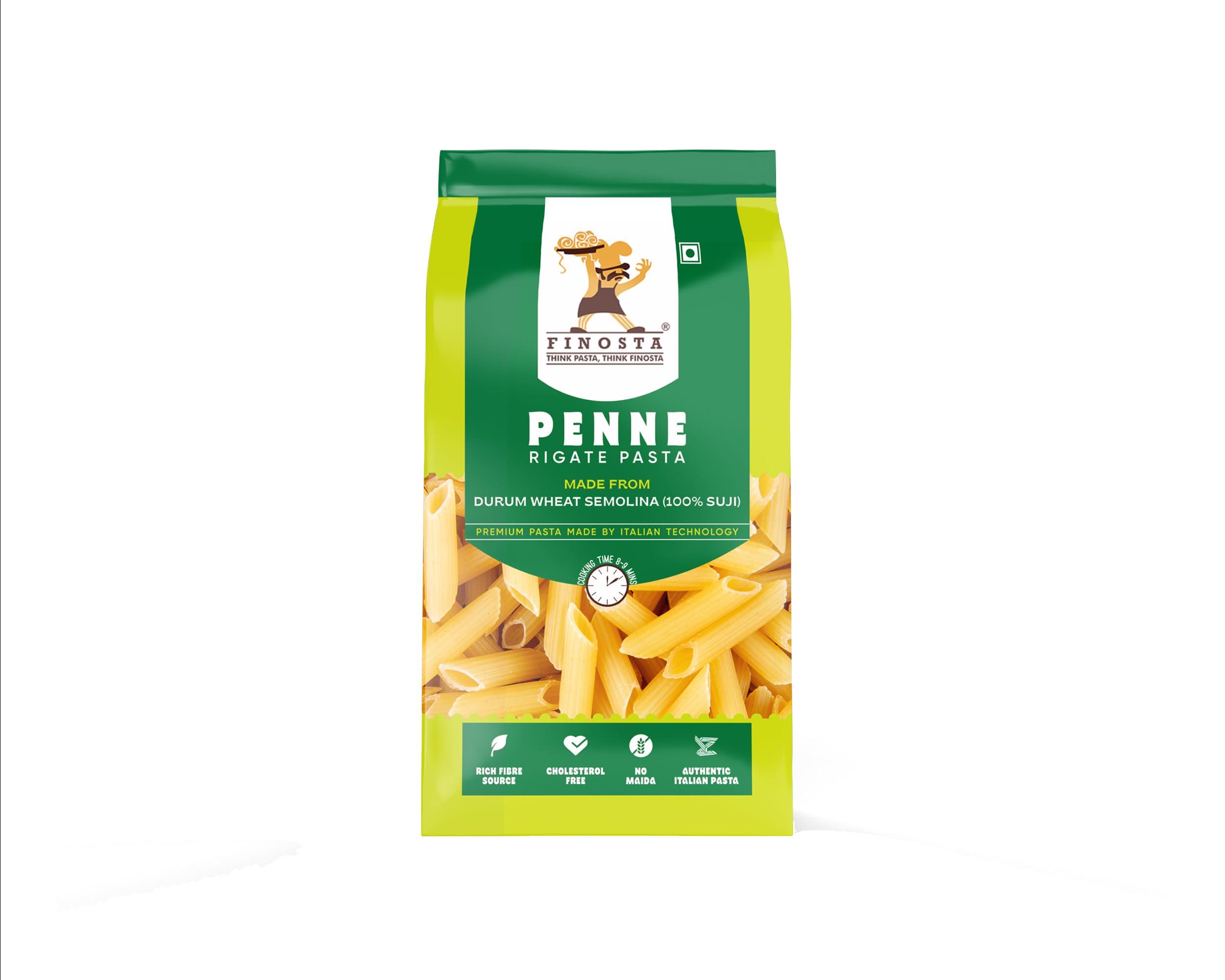 Finosta Finosta Penne Pasta, 500gm with Chifferi Rigati Pasta 500 Gram , Combo Pack