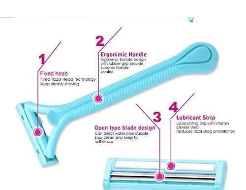 Killerzone Killerzone Eyebrow Razors Precision Sharpness for Trimming and Shaping Eyebrows - Multipurpose Exfoliating Face Razor and Under Arms and Under Lag Razor