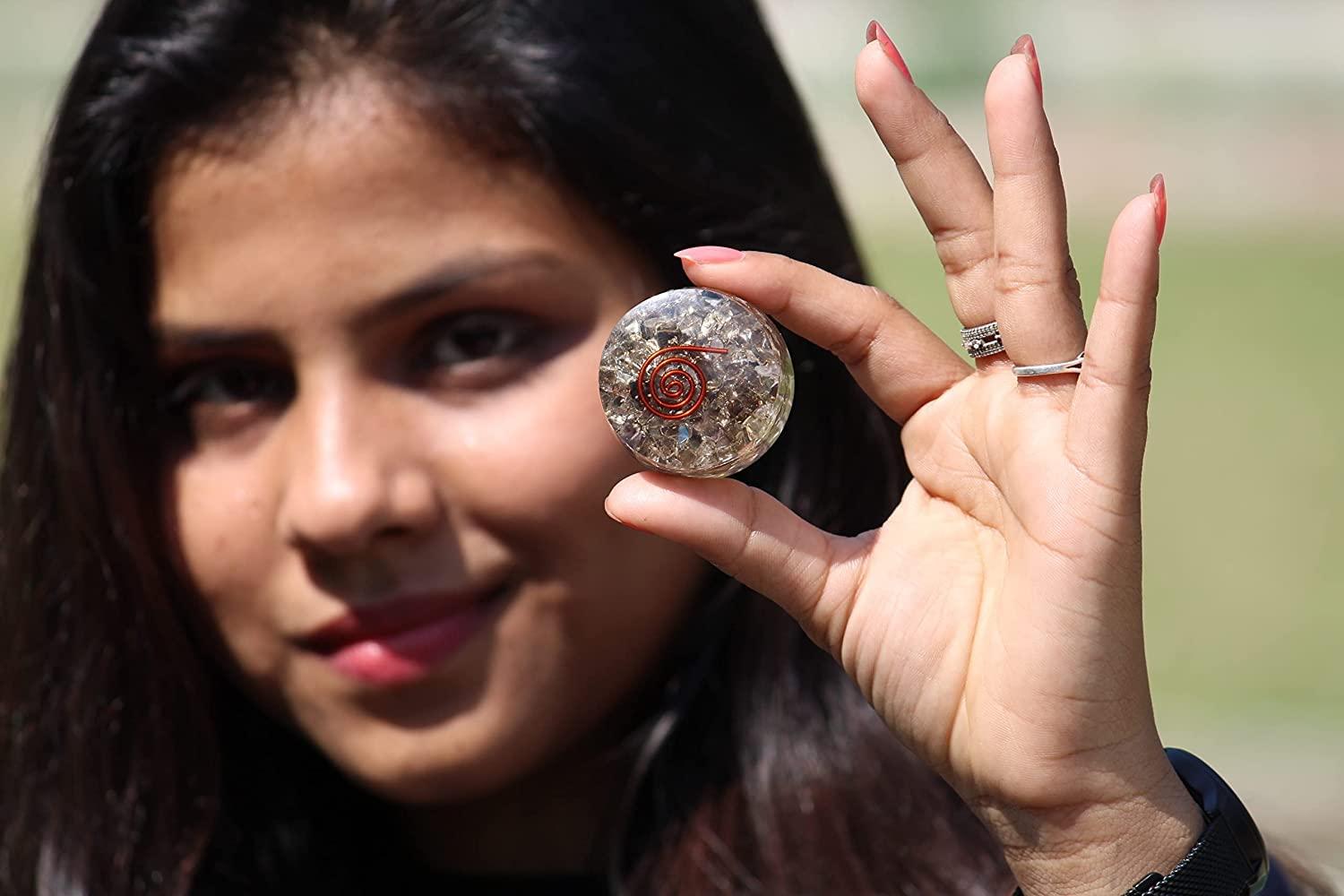 Jet International Jet Smokey Quartz Orgone Tower Buster Orgonite Piezo Electric EMF Protection Generator Frequency Ions Tested Cloud