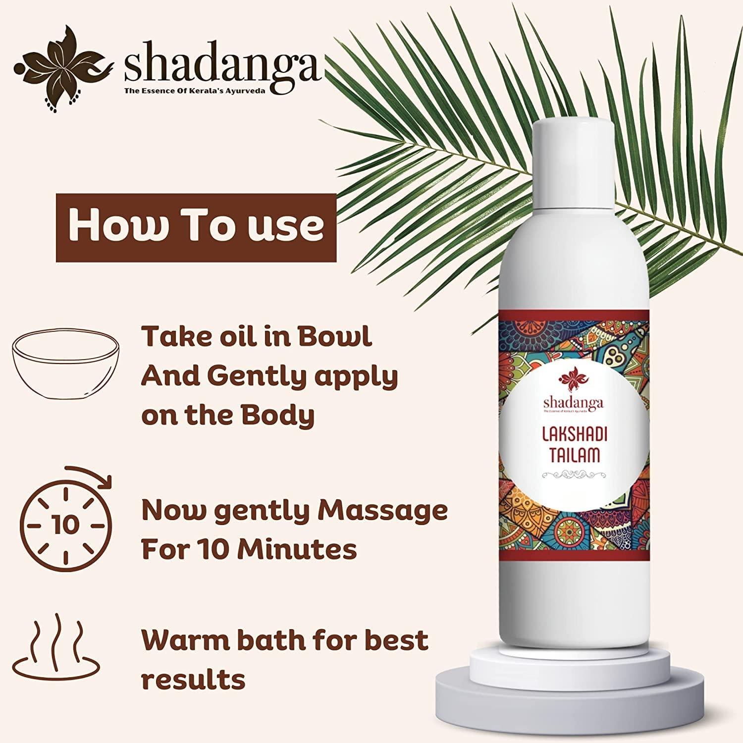 shadanga Shadanga Lakshadi Kera Thailam 100 ML (Pack of 1)| Ayurvedic Products | Ayurveda Products |