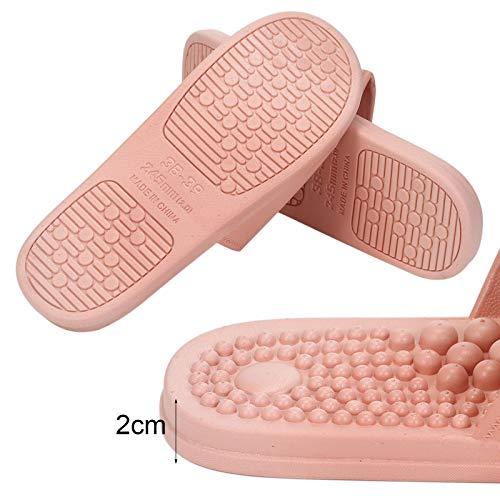 RYAP Acupressure Massage Slipper Foot Massager Jade Stone Acupoint Massage Slippers Shoes Reflexology Sandals for Men Women