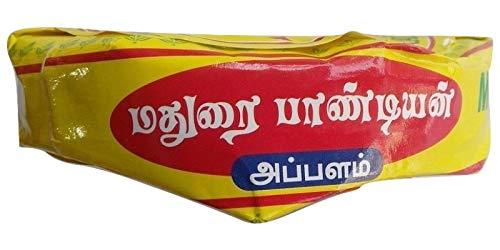 Madurai Pandian Madurai Pandian Plain Flavor South Indian Papad - Pack of 4 x 100gm (400 gm)