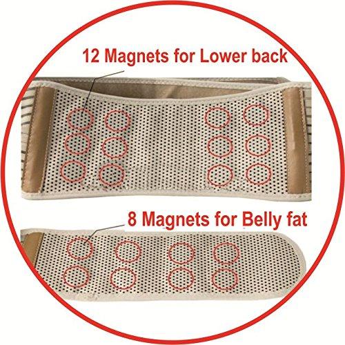 Sira Self Heated Sira Self Heated Tourmaline Magnetic Slimming Belt- For Unisex (L, Beige)