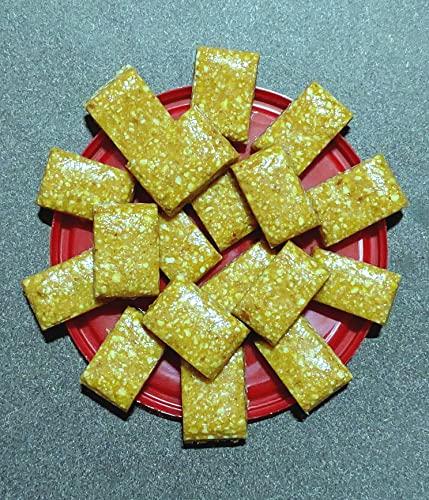 Nutrichik Nutrichik Peanut Burfi - Crushed Peanut Chikki - Manila Mittai - Nilakkadalai barpi - Coco Mittai - 200gm (2 Packs)