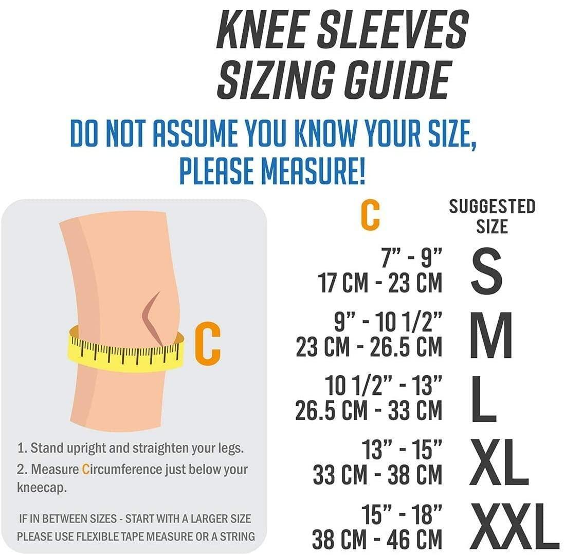 serveuttam Serveuttam® Knee Support for Men Gym (1 pair) - 3D Weaving Knee Cap for Knee Pain | Ortho Knee Supporter for Gym Squats | Knee Band for Gym Women Knee Pain Relief (M, Blue-Grey)